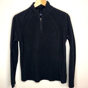 Columbia Fleece Jacket Pullover Black Warm Light